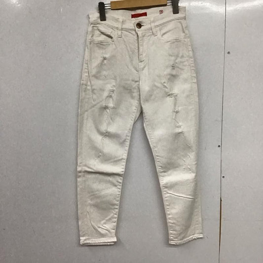 レッドカード RED CARD パンツ デニム、ジーンズ R12507 テーパード 25 ダメージ加工 白 / ホワイト / white レディース USED 古着 中古 10151644