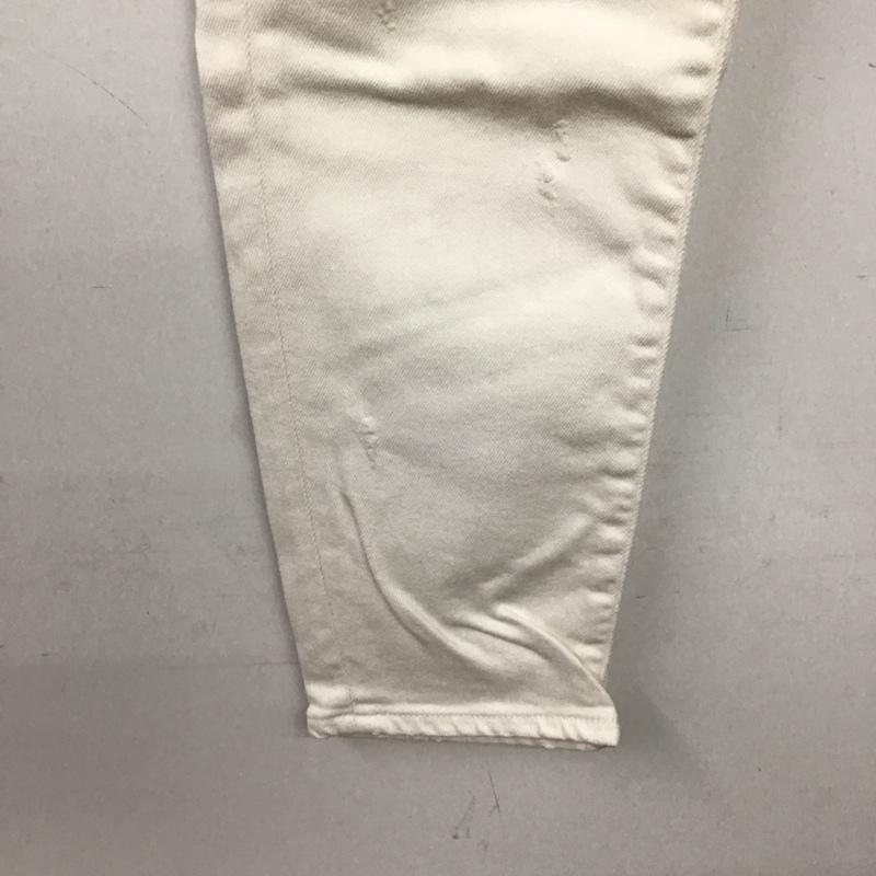 レッドカード RED CARD パンツ デニム、ジーンズ R12507 テーパード 25 ダメージ加工 白 / ホワイト / white レディース USED 古着 中古 10151644