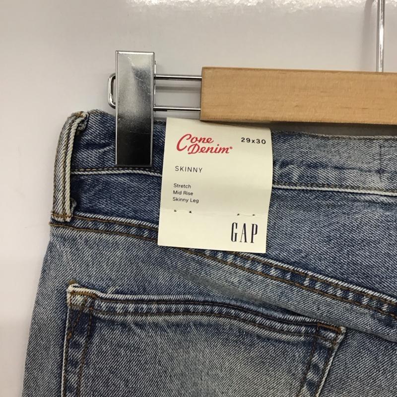 ギャップ GAP パンツ デニム、ジーンズ デニムパンツ スリムパンツ カジュアルパンツ ストレッチパンツ 29インチ ダメージ加工 インディゴ / インディゴ / Indigo メンズ USED 古着 中古 10151648