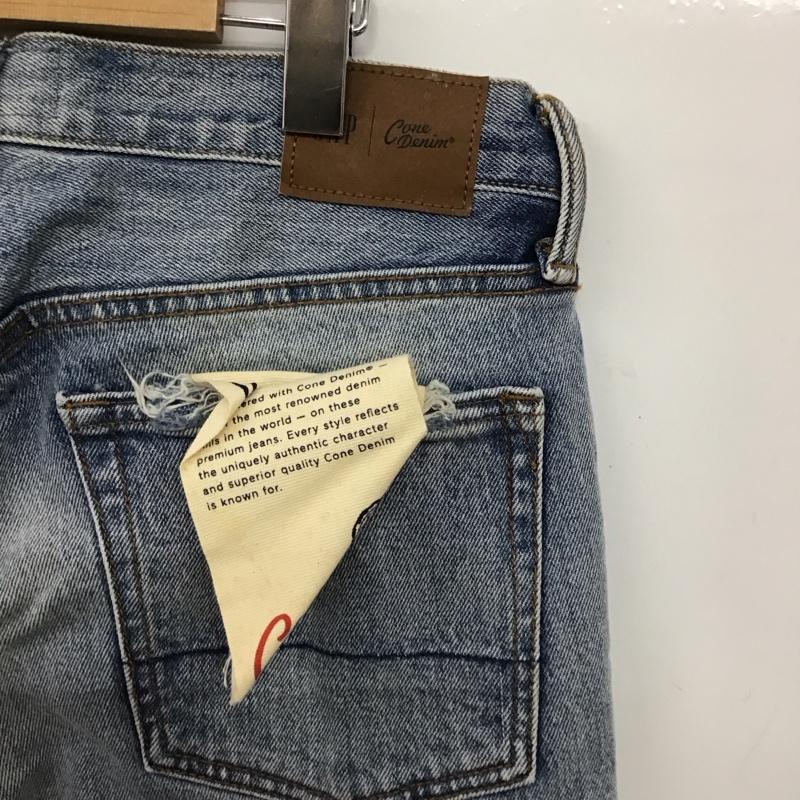 ギャップ GAP パンツ デニム、ジーンズ デニムパンツ スリムパンツ カジュアルパンツ ストレッチパンツ 29インチ ダメージ加工 インディゴ / インディゴ / Indigo メンズ USED 古着 中古 10151648