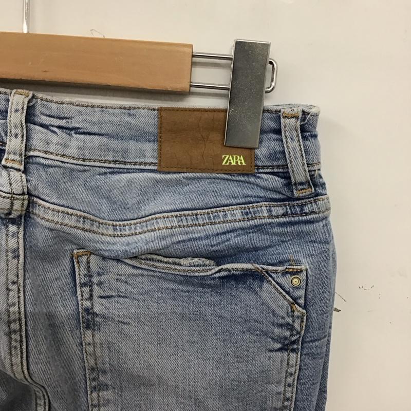 ザラ ZARA パンツ デニム、ジーンズ 5862 061 406 EUR36 スキニー ストレッチ 無地 水色 / ライトブルー / レディース USED 古着 中古 10151649