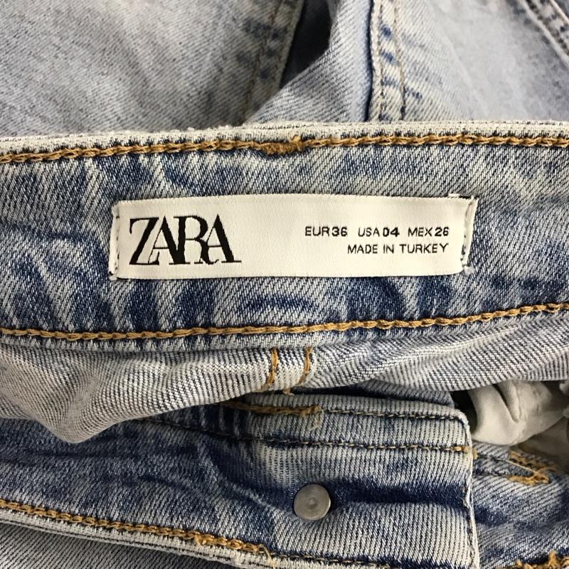 ザラ ZARA パンツ デニム、ジーンズ 5862 061 406 EUR36 スキニー ストレッチ 無地 水色 / ライトブルー / レディース USED 古着 中古 10151649