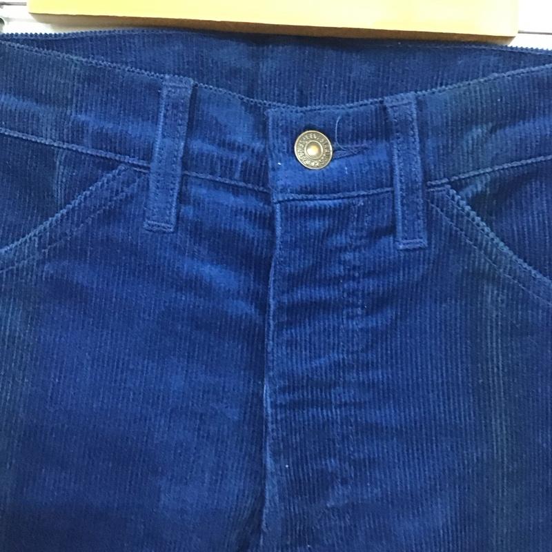 リーバイス Levi s パンツ ワークパンツ、ペインターパンツ コーデュロイパンツ スリムパンツ カジュアルパンツ 無地 青 / ブルー / blue メンズ USED 古着 中古 10151652