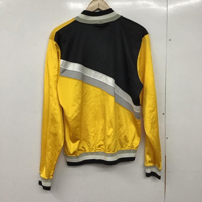 チャンピオン Champion ジャケット、上着 ジャンパー、ブルゾン アウター スタジャン 古着 前ボタン L ロゴ、文字 黄 / イエロー / yellow メンズ USED 古着 中古 10151654