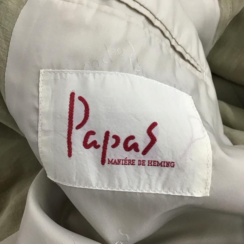 パパス PAPAS ジャケット、上着 ジャケット、ブレザー カジュアルジャケット アウター カラージャケット 48  ベージュ / ベージュ / beige メンズ USED 古着 中古 10151657