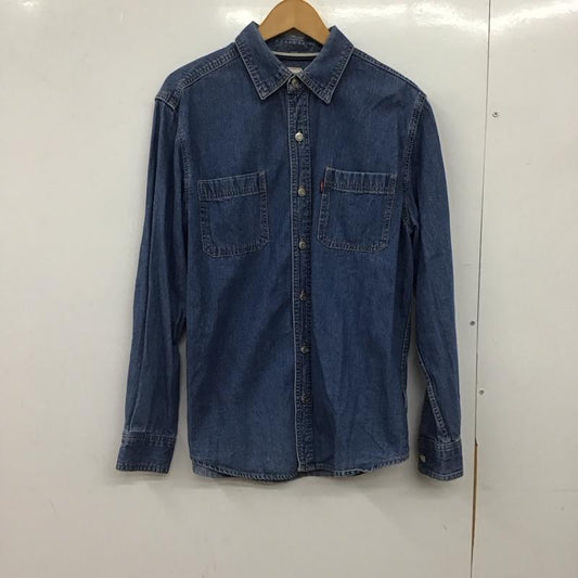 リーバイス Levi s シャツ、ブラウス 長袖 デニムシャツ 長袖シャツ M 無地 インディゴ / インディゴ / Indigo メンズ USED 古着 中古 10151662
