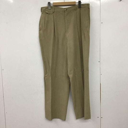 パパス PAPAS パンツ スラックス スラックスパンツ ワイドパンツ カジュアルパンツ LL 無地 ベージュ / ベージュ / beige メンズ USED 古着 中古 10151667