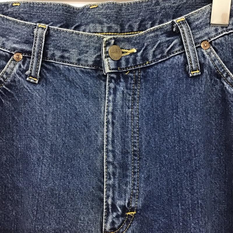 リー Lee パンツ デニム、ジーンズ デニムパンツ ワイドパンツ カジュアルパンツ Gパン 36 無地 インディゴ / インディゴ / Indigo メンズ USED 古着 中古 10151671