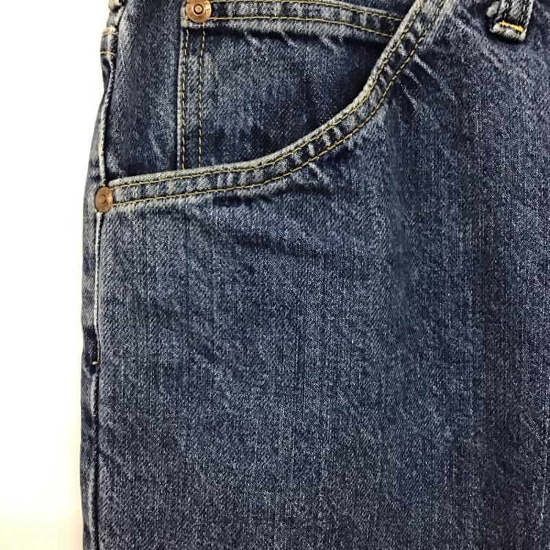 リー Lee パンツ デニム、ジーンズ デニムパンツ ワイドパンツ カジュアルパンツ Gパン 36 無地 インディゴ / インディゴ / Indigo メンズ USED 古着 中古 10151671