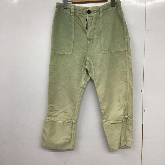 ザラ ZARA パンツ ワークパンツ、ペインターパンツ 4877 054 982 コットン リネン XS 無地 薄緑 / ライトグリーン / レディース USED 古着 中古 10151679