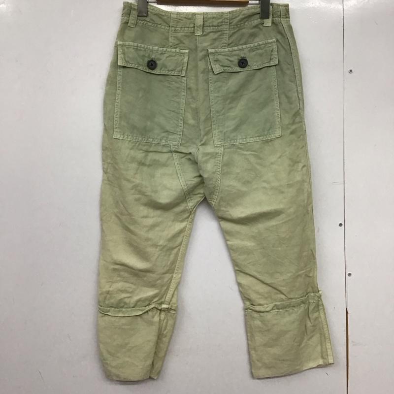 ザラ ZARA パンツ ワークパンツ、ペインターパンツ 4877 054 982 コットン リネン XS 無地 薄緑 / ライトグリーン / レディース USED 古着 中古 10151679