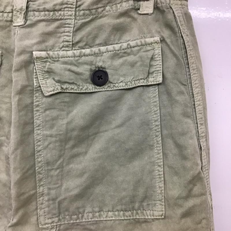 ザラ ZARA パンツ ワークパンツ、ペインターパンツ 4877 054 982 コットン リネン XS 無地 薄緑 / ライトグリーン / レディース USED 古着 中古 10151679