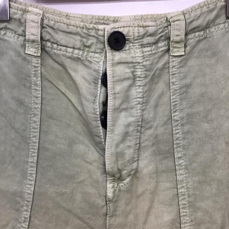 ザラ ZARA パンツ ワークパンツ、ペインターパンツ 4877 054 982 コットン リネン XS 無地 薄緑 / ライトグリーン / レディース USED 古着 中古 10151679
