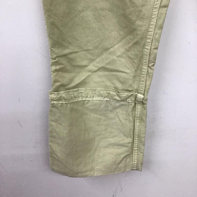 ザラ ZARA パンツ ワークパンツ、ペインターパンツ 4877 054 982 コットン リネン XS 無地 薄緑 / ライトグリーン / レディース USED 古着 中古 10151679