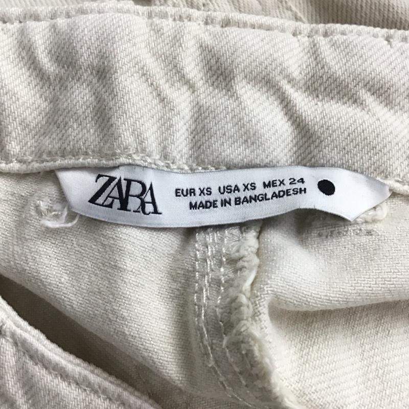 ザラ ZARA パンツ ワークパンツ、ペインターパンツ 4877 051 712 コットン XS 無地 アイボリー / アイボリー / レディース USED 古着 中古 10151681