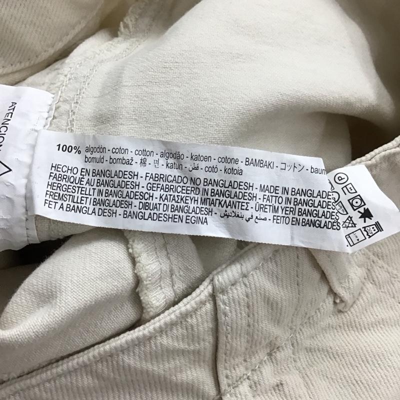 ザラ ZARA パンツ ワークパンツ、ペインターパンツ 4877 051 712 コットン XS 無地 アイボリー / アイボリー / レディース USED 古着 中古 10151681