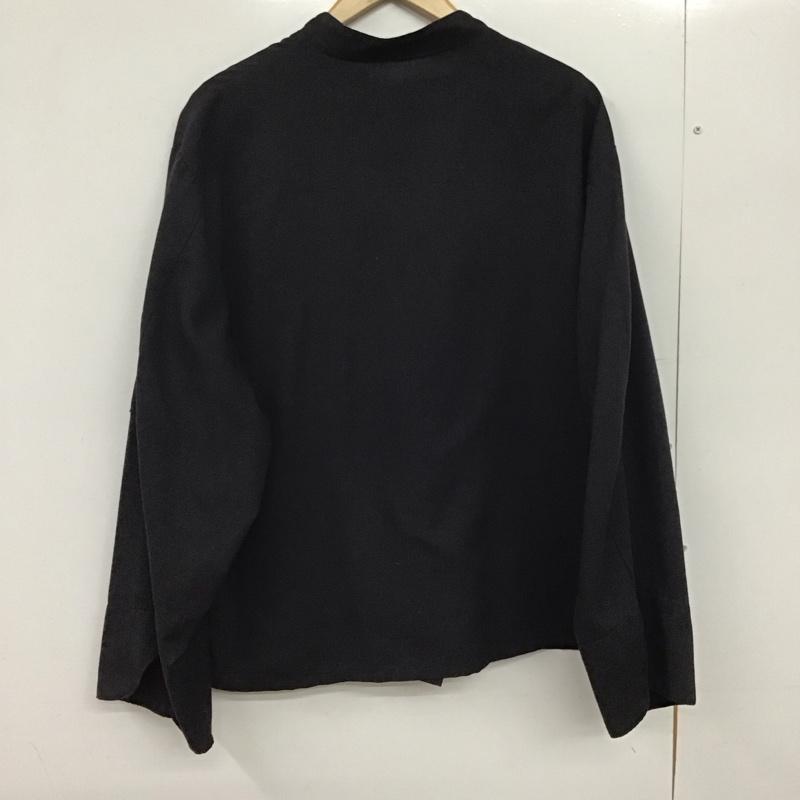 古着 USED ジャケット、上着 ジャケット、ブレザー 長袖ジャケット アウター 前ボタン ノーカラージャケット XL ロゴ、文字 黒 / ブラック / black メンズ USED 古着 中古 10151682