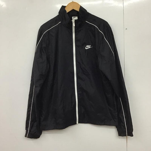 ナイキ NIKE ジャケット、上着 ジャンパー、ブルゾン bv3031-010 ウインドブレーカー ジップアップナイロンジャケット L ロゴ、文字 黒 / ブラック / black メンズ USED 古着 中古 10151687
