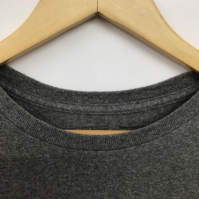 パタゴニア patagonia カットソー 長袖 38518sp20 長袖カットソー プリントTシャツ M ロゴ、文字 灰 / グレー / gray メンズ USED 古着 中古 10151689