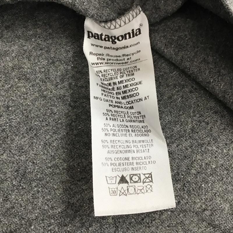 パタゴニア patagonia カットソー 長袖 38518sp20 長袖カットソー プリントTシャツ M ロゴ、文字 灰 / グレー / gray メンズ USED 古着 中古 10151689