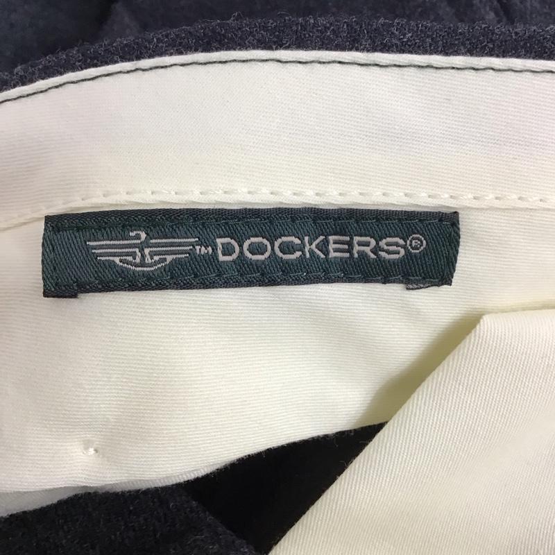 ドッカーズ DOCKERS パンツ スラックス スラックスパンツ ワイドパンツ センタータックパンツ 34インチ 無地 ダークグレー / ダークグレー / メンズ USED 古着 中古 10151693