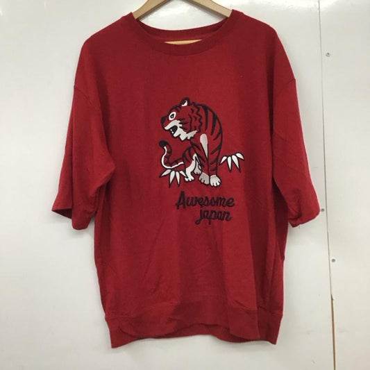 グラニフ graniph Tシャツ 半袖 半袖カットソー 刺繍カットソー L 刺繍 赤 / レッド / red メンズ USED 古着 中古 10151696