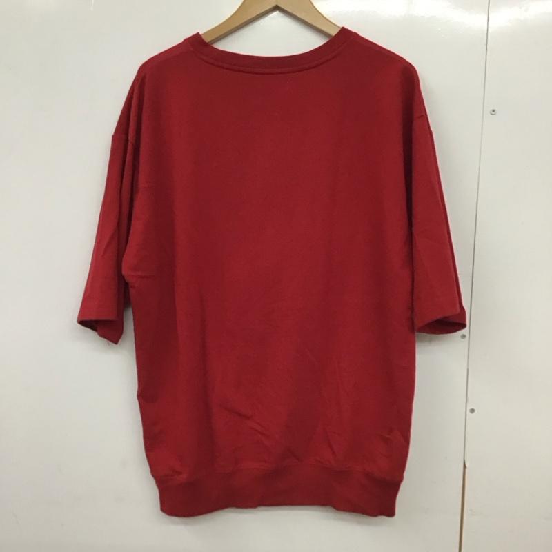 グラニフ graniph Tシャツ 半袖 半袖カットソー 刺繍カットソー L 刺繍 赤 / レッド / red メンズ USED 古着 中古 10151696