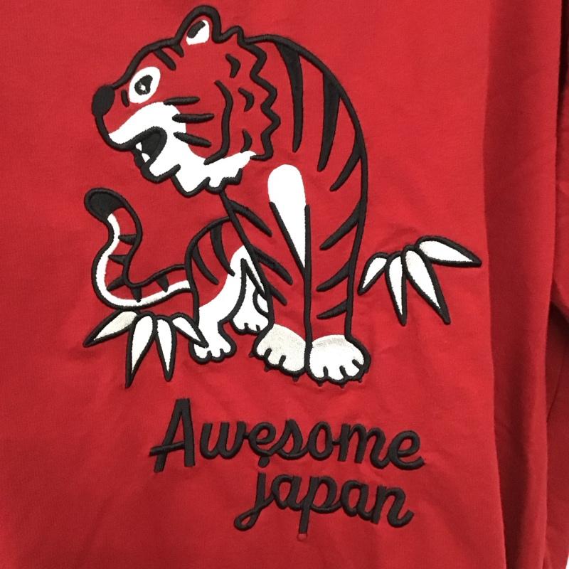 グラニフ graniph Tシャツ 半袖 半袖カットソー 刺繍カットソー L 刺繍 赤 / レッド / red メンズ USED 古着 中古 10151696
