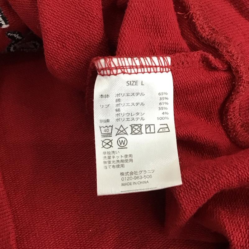 グラニフ graniph Tシャツ 半袖 半袖カットソー 刺繍カットソー L 刺繍 赤 / レッド / red メンズ USED 古着 中古 10151696