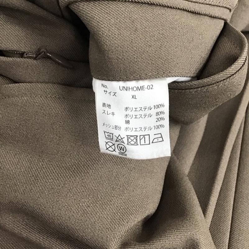 プア PWA パンツ スラックス unihome-02 スラックスパンツ ワイドパンツ センタータックパンツ XL 無地 ベージュ / ベージュ / beige メンズ USED 古着 中古 10151698
