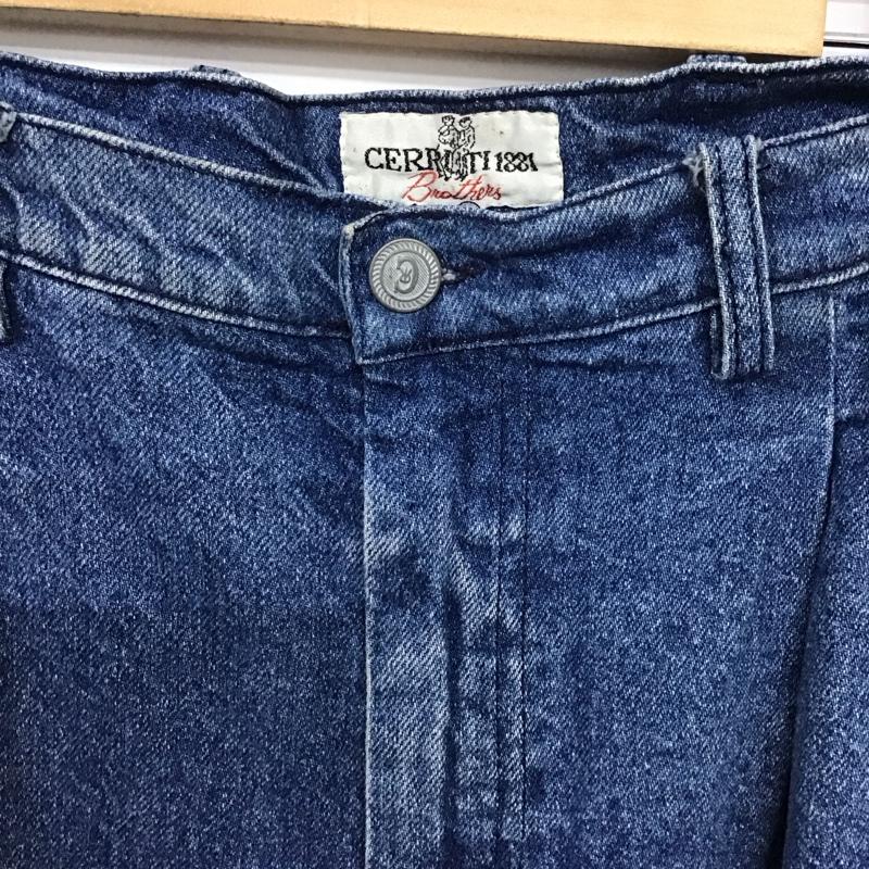 セルッティイチハチハチイチ CERRUTI1881 パンツ デニム、ジーンズ デニムパンツ ワイドパンツ カジュアルパンツ 無地 インディゴ / インディゴ / Indigo メンズ USED 古着 中古 10151699
