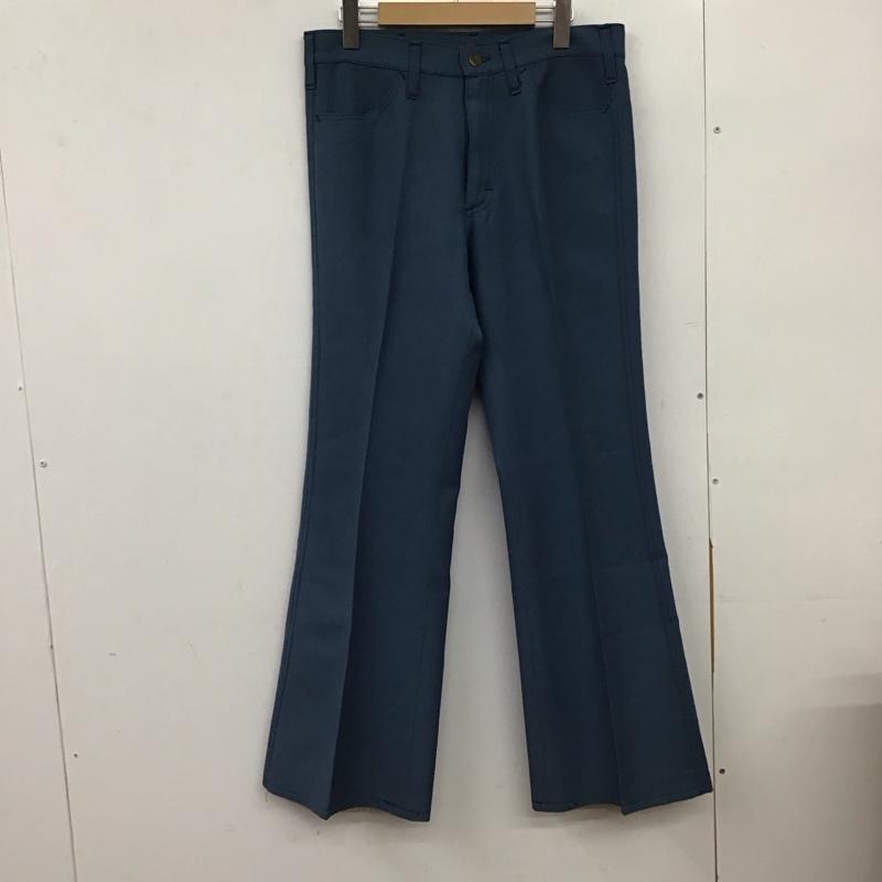 リー Lee パンツ スラックス スラックスパンツ ワイドパンツ センタータックパンツ 無地 青 / ブルー / blue メンズ USED 古着 中古 10151701