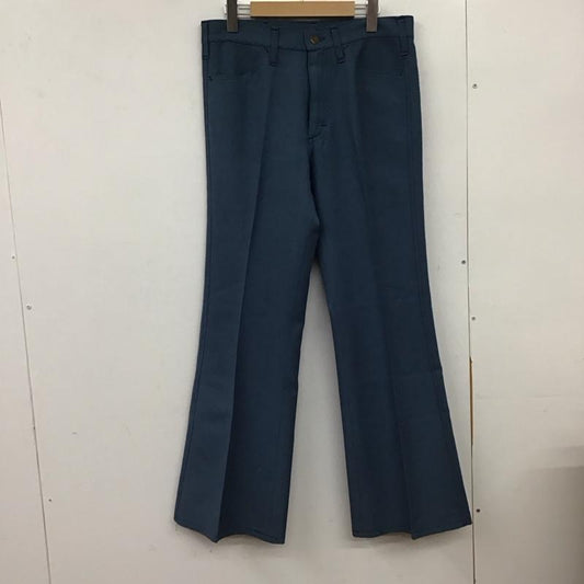 リー Lee パンツ スラックス スラックスパンツ ワイドパンツ センタータックパンツ 無地 青 / ブルー / blue メンズ USED 古着 中古 10151701