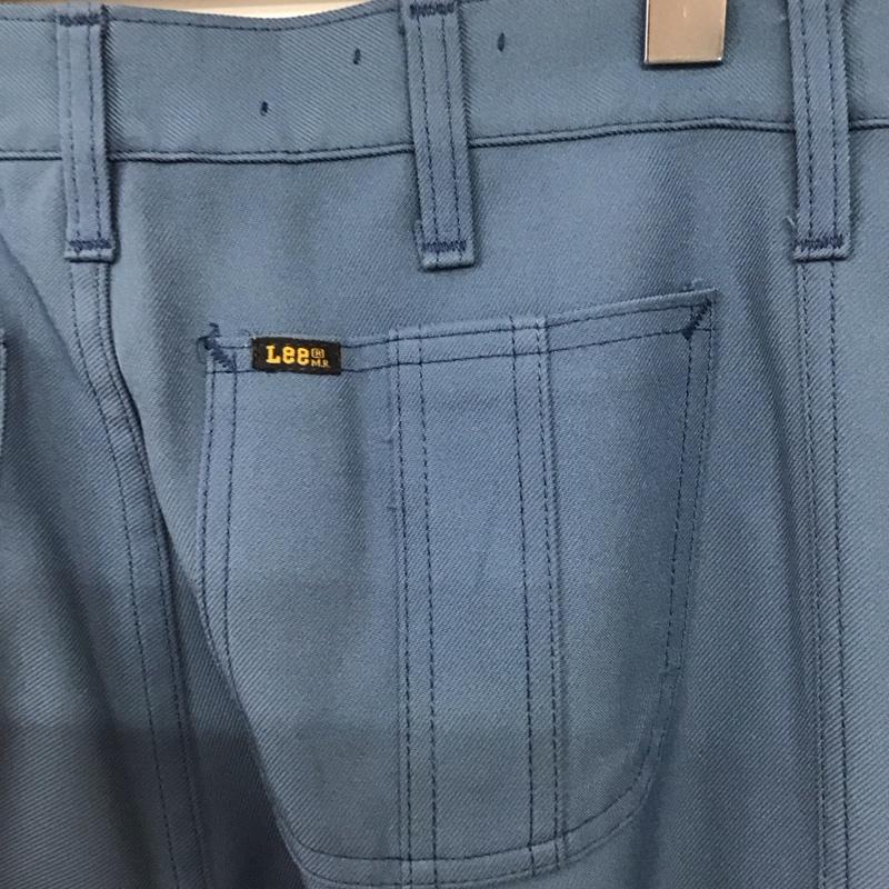 リー Lee パンツ スラックス スラックスパンツ ワイドパンツ センタータックパンツ 無地 青 / ブルー / blue メンズ USED 古着 中古 10151701