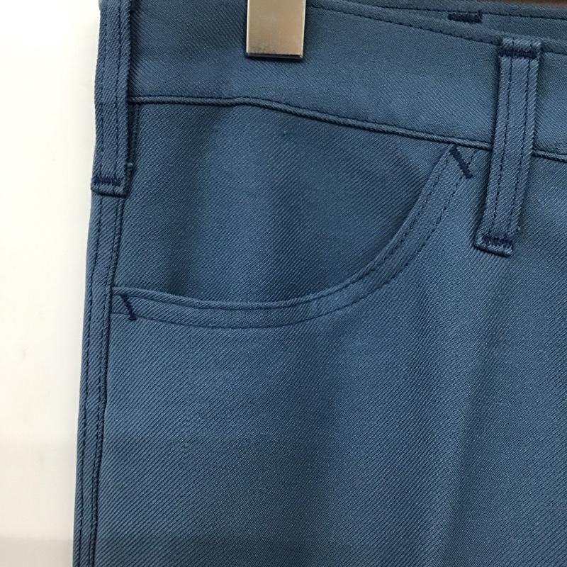 リー Lee パンツ スラックス スラックスパンツ ワイドパンツ センタータックパンツ 無地 青 / ブルー / blue メンズ USED 古着 中古 10151701