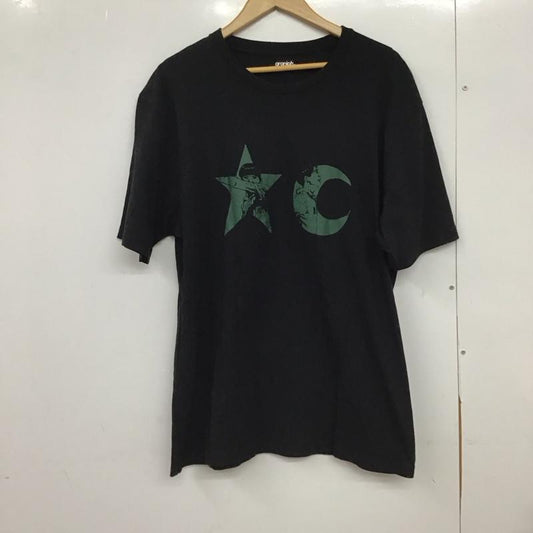 グラニフ graniph Tシャツ 半袖 半袖カットソー プリントTシャツ クルーネックカットソー XL プリント 黒 / ブラック / black メンズ USED 古着 中古 10151705