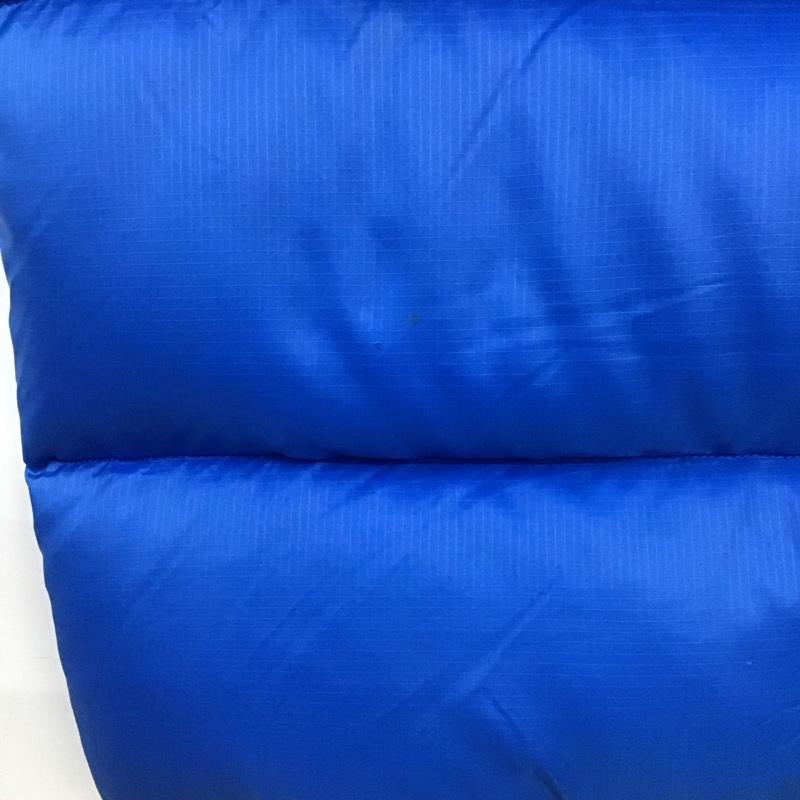 ザノースフェイス THE NORTH FACE ベスト ベスト nf004am ダウンベスト ノースリーブ ジップアップジャケット ロゴ、文字 黒 / ブラック / black X 青 / ブルー / blue メンズ USED 古着 中古 10151707