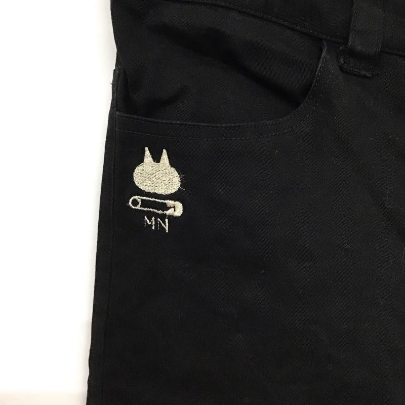 ミントネコ MINT NeKO パンツ デニム、ジーンズ スリムパンツ ストレッチパンツ カジュアルパンツ 無地 黒 / ブラック / black レディース USED 古着 中古 10151710