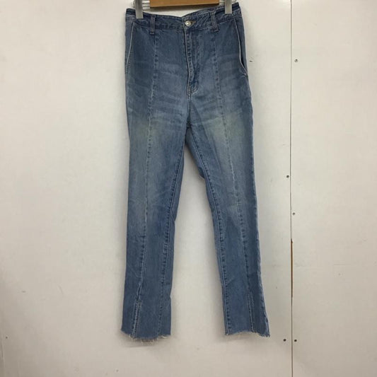 ローリーズファーム LOWRYS FARM パンツ デニム、ジーンズ デニムパンツ スリムパンツ カジュアルパンツ M 無地 インディゴ / インディゴ / Indigo レディース USED 古着 中古 10151711