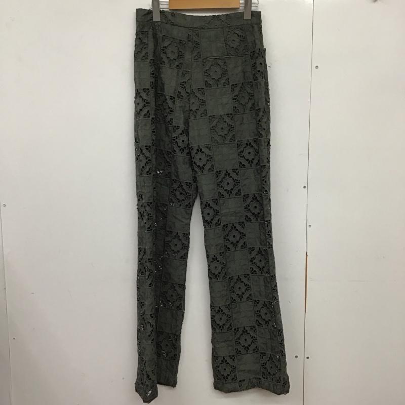 ザラ ZARA パンツ ワークパンツ、ペインターパンツ ワイドパンツ カジュアルパンツ ワークパンツ M 総柄 カーキ / カーキ / khaki レディース USED 古着 中古 10151713