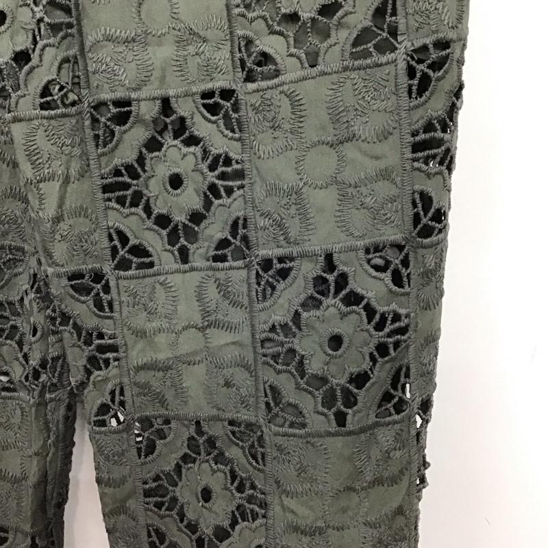 ザラ ZARA パンツ ワークパンツ、ペインターパンツ ワイドパンツ カジュアルパンツ ワークパンツ M 総柄 カーキ / カーキ / khaki レディース USED 古着 中古 10151713
