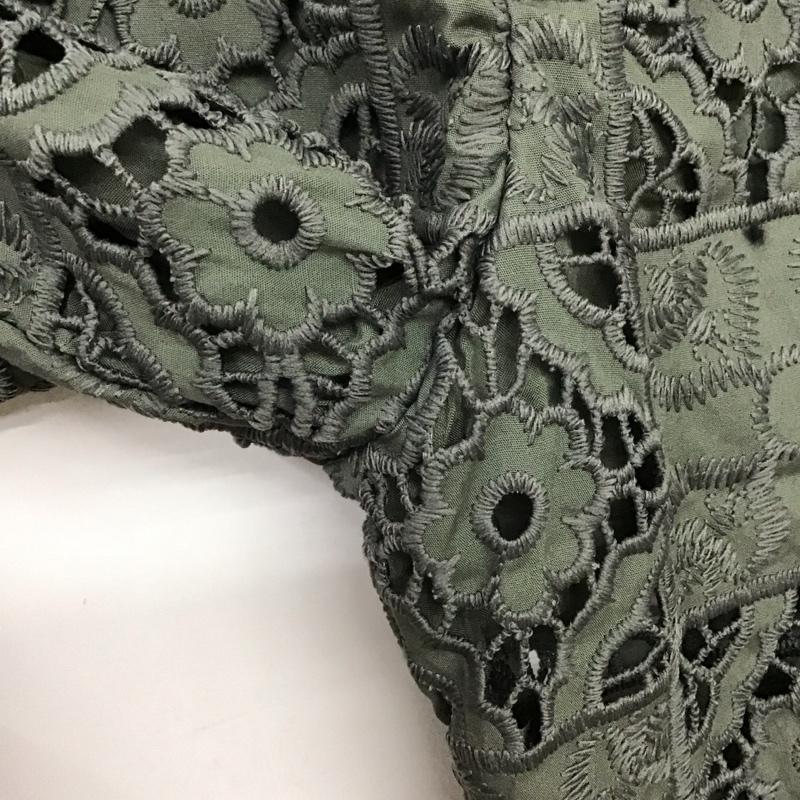 ザラ ZARA パンツ ワークパンツ、ペインターパンツ ワイドパンツ カジュアルパンツ ワークパンツ M 総柄 カーキ / カーキ / khaki レディース USED 古着 中古 10151713