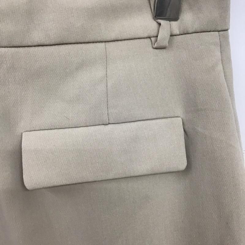 ザラ ZARA パンツ スラックス スラックスパンツ ワイドパンツ センタータックパンツ M 無地 アイボリー / アイボリー / レディース USED 古着 中古 10151715