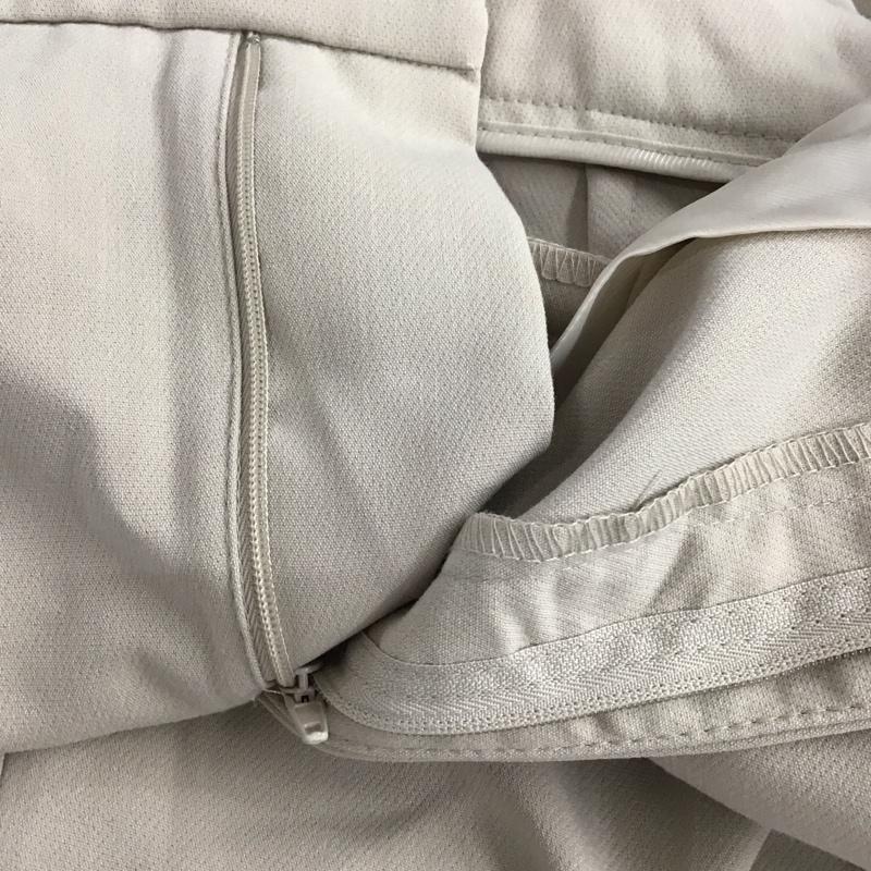 ザラ ZARA パンツ スラックス スラックスパンツ ワイドパンツ センタータックパンツ M 無地 アイボリー / アイボリー / レディース USED 古着 中古 10151715