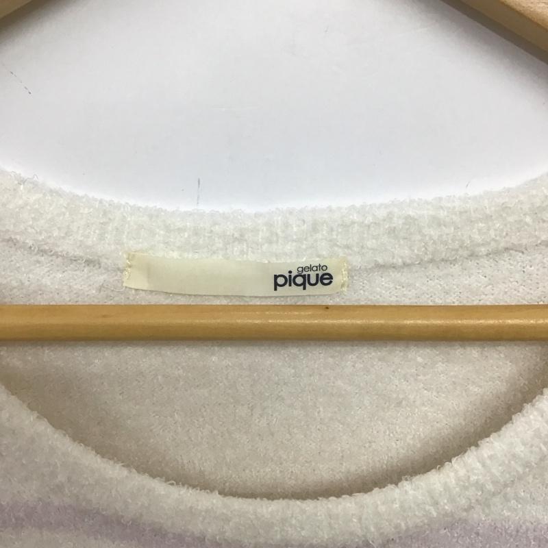 ジェラートピケ gelato pique ワンピース ロングスカート 半袖ロングワンピース ルームウェア FREE ボーダー柄 マルチカラー / マルチカラー / multicolor レディース USED 古着 中古 10151721