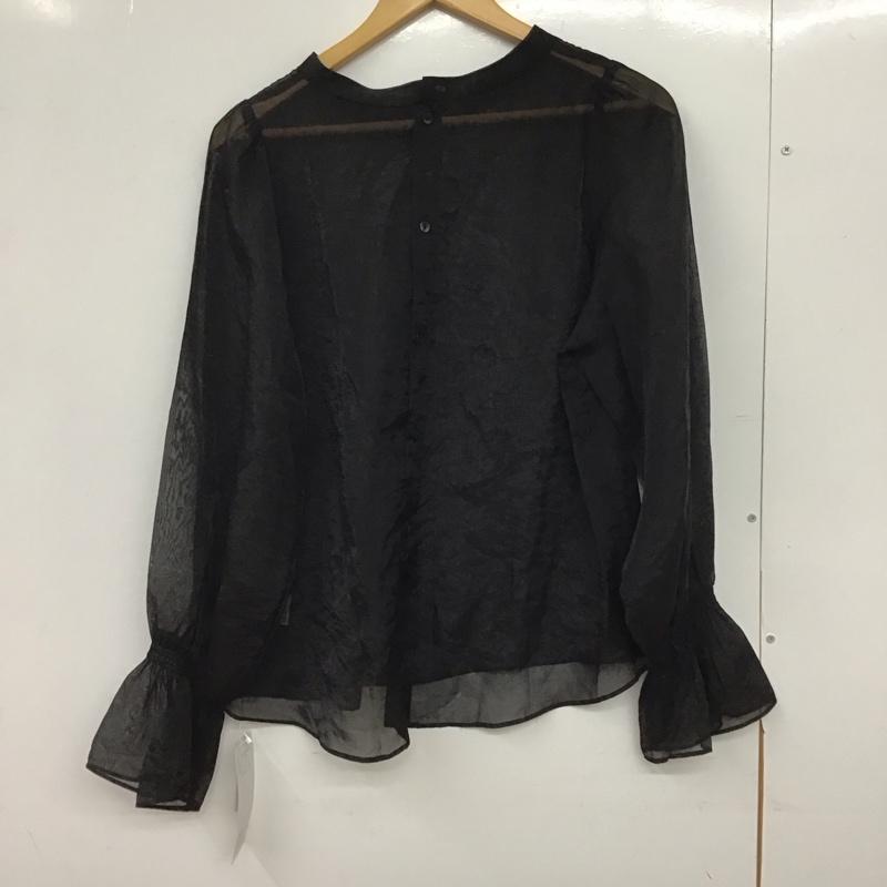 ミスティック mystic シャツ、ブラウス 長袖 長袖シャツ 無地シャツ シースルーシャツ FREE 無地 黒 / ブラック / black レディース USED 古着 中古 10151722