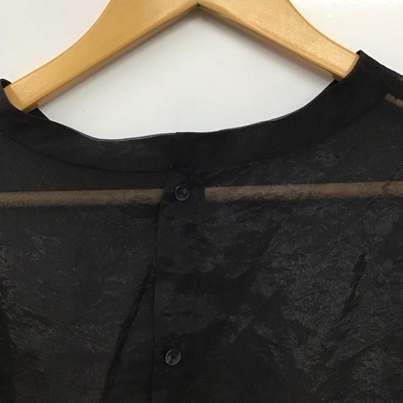 ミスティック mystic シャツ、ブラウス 長袖 長袖シャツ 無地シャツ シースルーシャツ FREE 無地 黒 / ブラック / black レディース USED 古着 中古 10151722