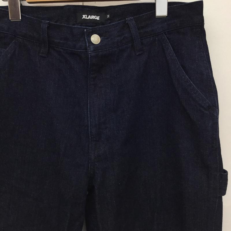 エクストララージ XLARGE パンツ デニム、ジーンズ 101211031023 32インチ ロゴ、文字 インディゴ / インディゴ / Indigo メンズ USED 古着 中古 10151725