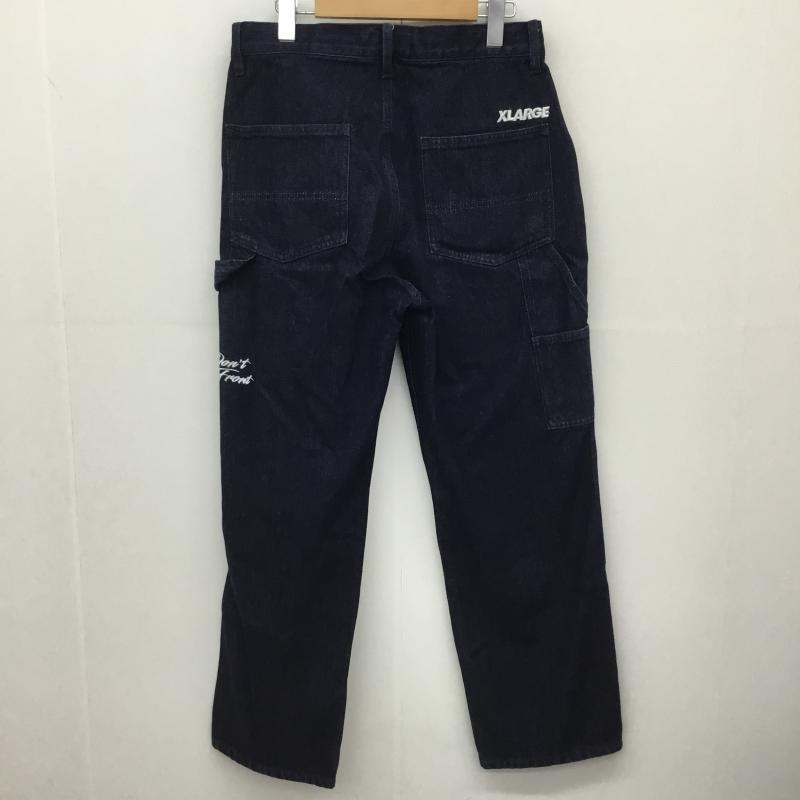 エクストララージ XLARGE パンツ デニム、ジーンズ 101211031023 32インチ ロゴ、文字 インディゴ / インディゴ / Indigo メンズ USED 古着 中古 10151725