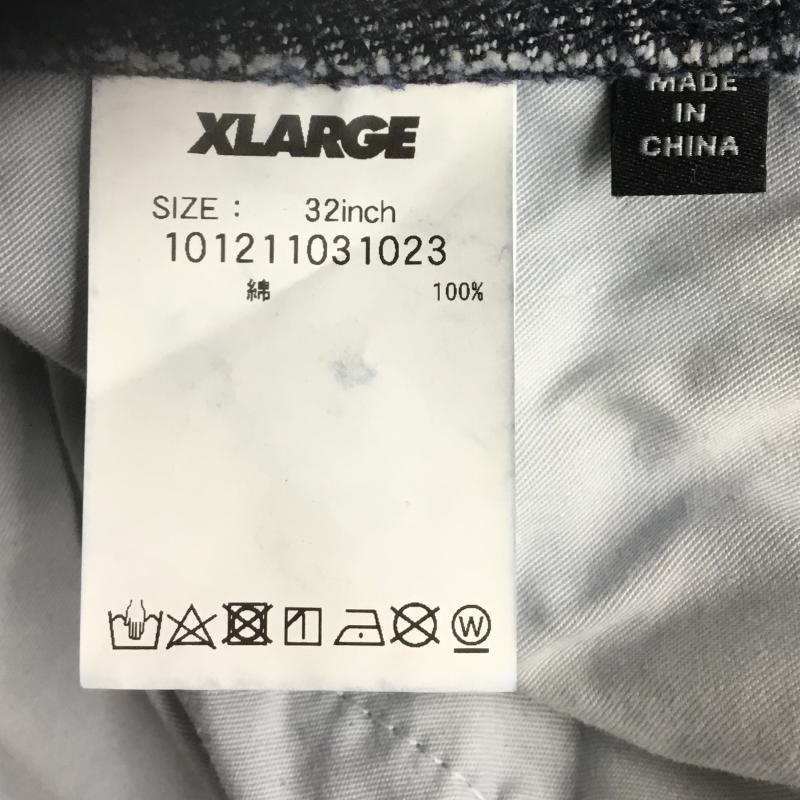 エクストララージ XLARGE パンツ デニム、ジーンズ 101211031023 32インチ ロゴ、文字 インディゴ / インディゴ / Indigo メンズ USED 古着 中古 10151725